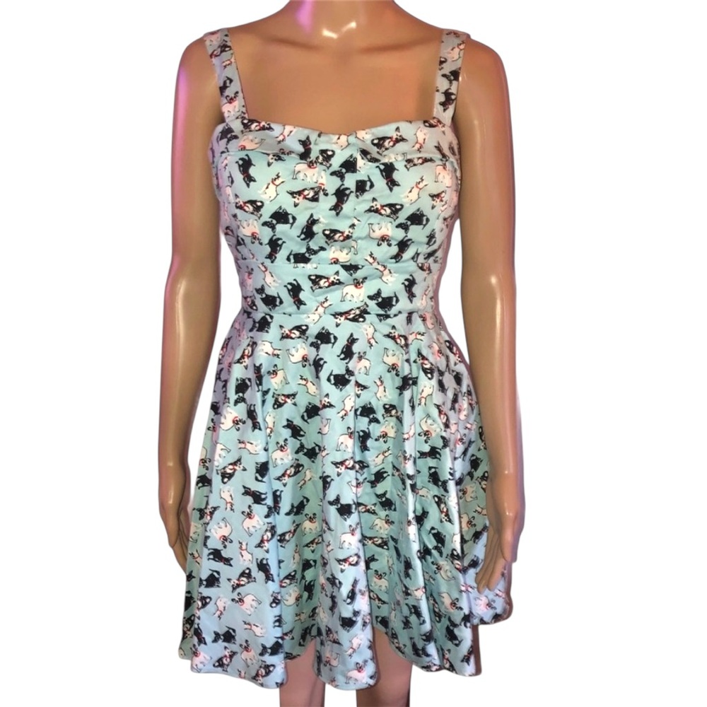 Modcloth Ixia Dog Print Dress
